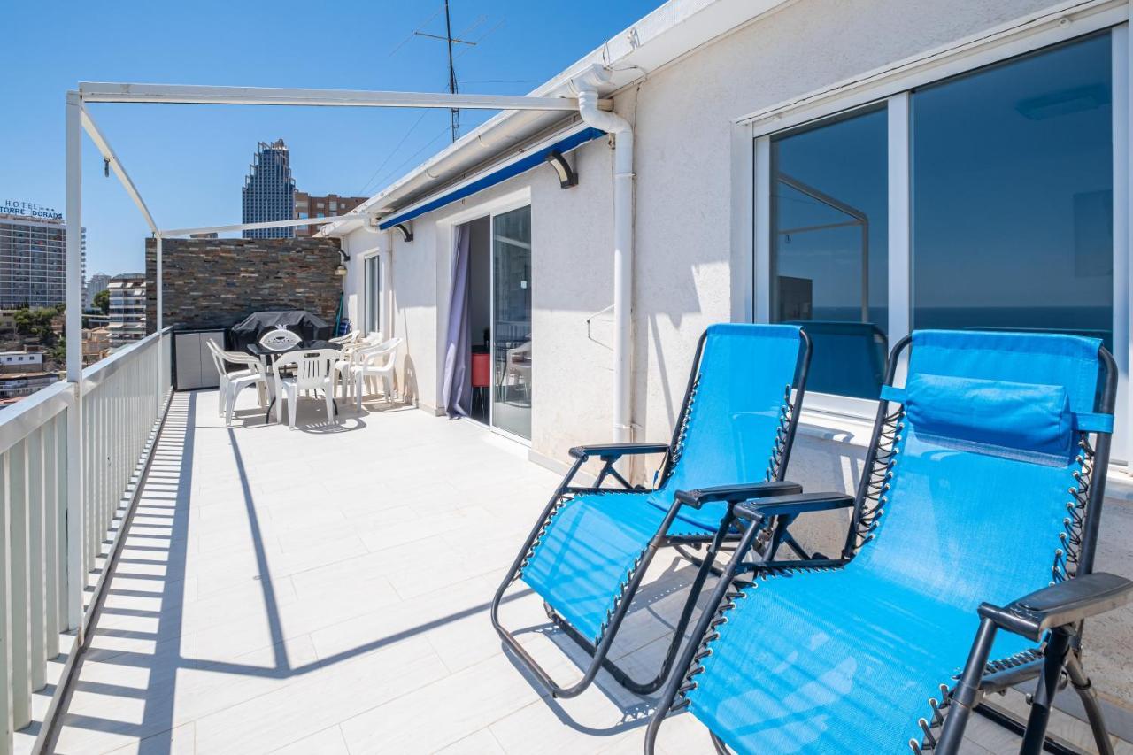 Апартаменты Penthouse Bella Vista Бенидорм Экстерьер фото